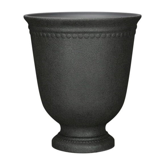 My Texas House Asti Urn Resin Planter - Black 16